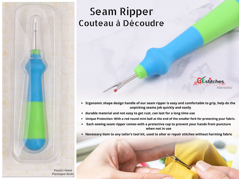 Seam Ripper with soft handle – Gkstitches