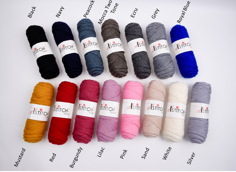 3 Ply Wool Acrylic Yarn - Gkstitches