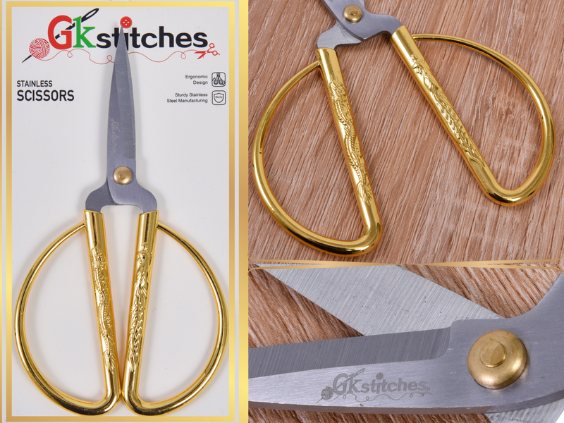 stainless steel fancy scissors european vintage